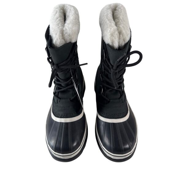 Sorel Caribou Winter Snow Boots Womens 6.5 Waterproof Leather Insulated Black - Picture 7 of 11